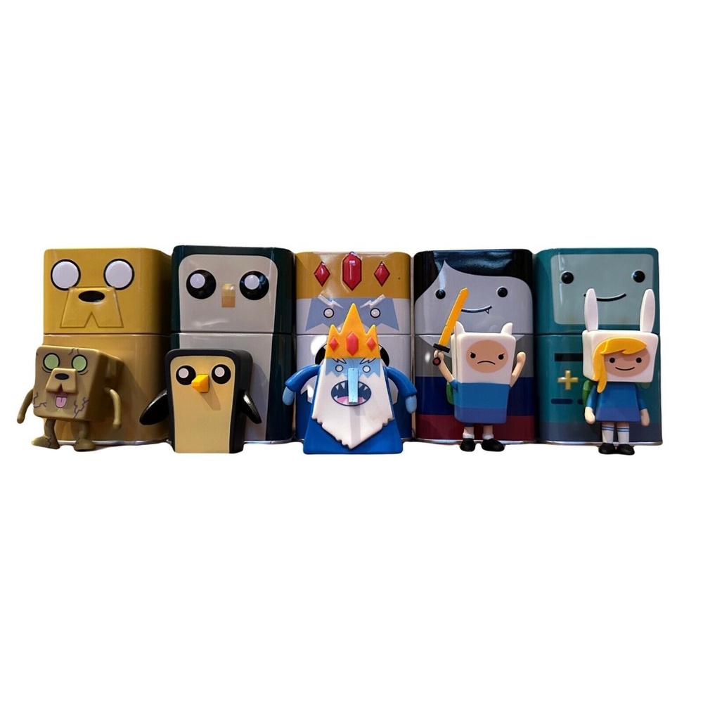 Lot of 2014 Adventure Time Cartoon Network Funko Tins and Mini Figures